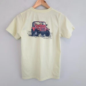 Properly Tied Boys Offroad Short Sleeve Light Yellow Tee Pima Cotton Sz YL 14-16 - Picture 1 of 8