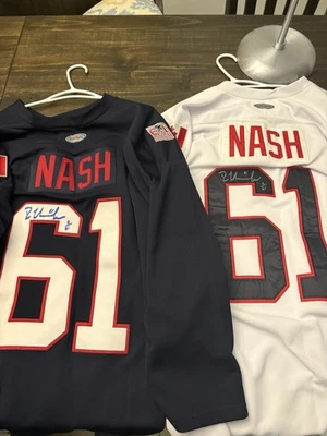 Camisetas de hockey Rick Nash súper raras/61 X2 firmadas evento usadas Columbus Nueva York Foto 1 de 4