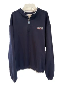 Carnival Cruise Lines Men’s XXL Sweatshirt Embroidered 1/4 Zip Pullover Navy - Picture 1 of 9