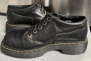 Dr. Martens Men's US 10 ~ UK 9 Vintage 9024 Chunky Platform Shoes Black  Rare! - Picture 1 of 15