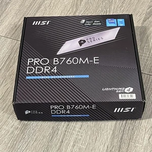 Msi Pro B760m-e Ddr4 Motherboard Micro Atx Intel B760 Chipset Desktop Pc Pcie - Picture 1 of 6