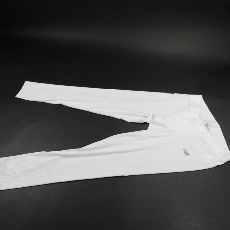 Pantalones de compresión New Balance para hombre blancos usados Foto 1 de 1