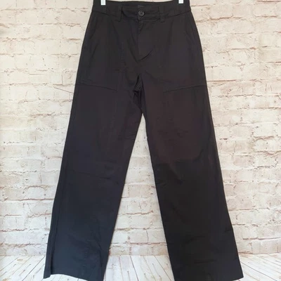 Pantalones chinos Sanctuary para mujer de pierna ancha ligeros talla 28 negros nuevos sin etiquetas Foto 1 de 4