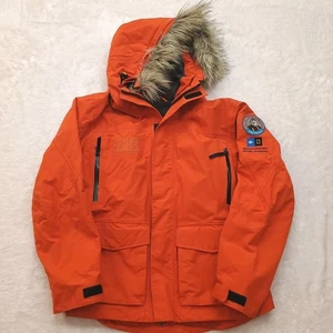 Lindblad Expedition Jacket Mens XS Orange National Geographic Antarctica 100th - Picture 1 of 13