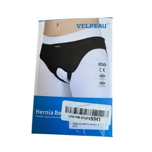 Velpeau Hernia Belt Double Inguinal Support Truss VP1002B Khaki Size M New - Picture 1 of 9