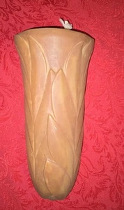 Vintage Wall Pocket Vase Palm Leaves - Picture 1 of 3