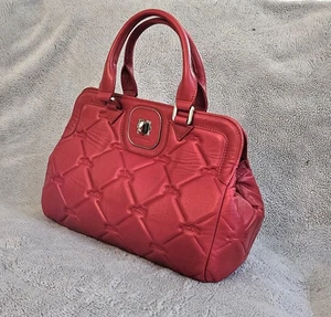 Longchamp Red Leather High-End Designer Luxury Handbag (MINT CONDITION) - Picture 1 of 22