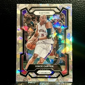 Vince Carter 2023-24 Panini Prizm Silver Cracked Ice Prizm #195 Refractor Card - Picture 1 of 2