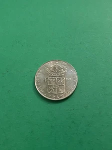 Schöne 1966 Silber Schwedisch 1 Krone Stempelglanz - Bild 1 von 2