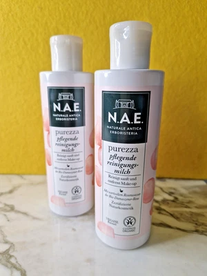 2 x N.A.E.  purezza pfle­gende Rei­ni­gungs­milch je 200ml mit Bio-Rosenwasser - Bild 1 von 4