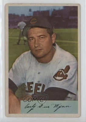 Bowman Early Wynn 1954 #164 Salón de la fama Foto 1 de 2