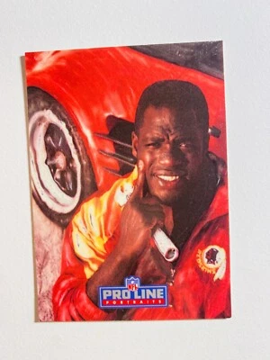 1993 CLASSIC GAMES PRO LINE #495 WILBER MARSHALL NM-MT NFL FOOTBALL CARD - Image 1 of 2