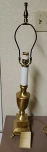 Vintage Norman Perry Brass Candlestick 27" Lamp , New w/tags, retails over $300 - Picture 1 of 6