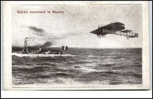 ~1915 Flugzeug CPA France Ascension Louis Blériot traversant la Manche Schiff - Picture 1 of 1
