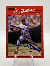 1990 Donruss Tim Birtsas #493 Autograph Cincinnati Reds Signed