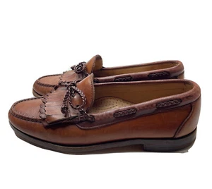 Allen Edmonds Mens Woodstock Brown Leather Loafer Dress Shoes Size 8 D #47213 - Picture 1 of 10