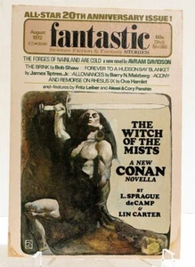Vintage Magazine FANTASTIC Science Fiction & Fantasy Stories Aug 1972 Witch Mist - Imagen 1 de 4
