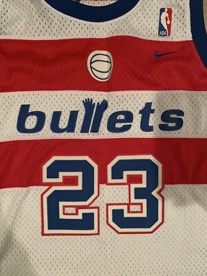 Michael Jordan Nike Swingman Bullets NBA Jersey Size XL - Image 1 of 4