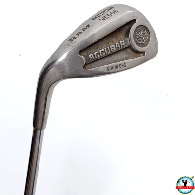 Vintage Left-Handed Ram Accubar Pitching Wedge Regular-Flex Steel Shaft 35.5" - Image 1 of 4