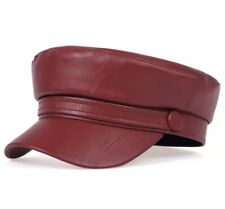 Classic PU Leather Newsboy Gatsby Ivy Hat Men Women Cap Winter Hat For Adult Hat