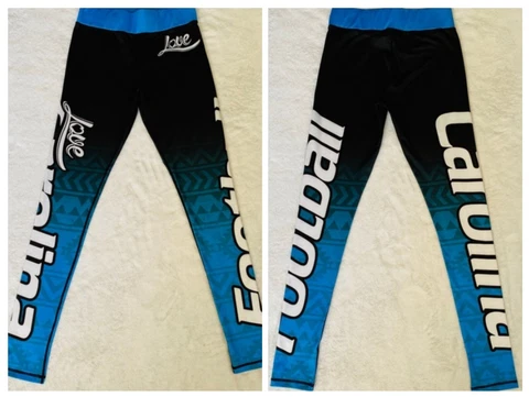 Carolina Football Team Women XL Blue Black Sleepwear / Legging - Christmas Gift Cover
