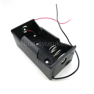 2pcs D Type x 1 Battery Holder Case Box Black Plastic Storage Case DIY 1.5V - Picture 1 of 3