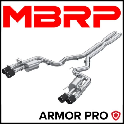 MBRP Armor Pro 3" Cat-Back Exhaust System Kit fit 2024 Ford Mustang GT 5.0L S650 - Image 1 of 2