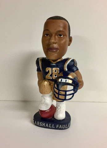 MARSHALL FAULK ST LOUIS RAMS OFFICIALLY LICENSED NFL BOBBLEHEAD Cover