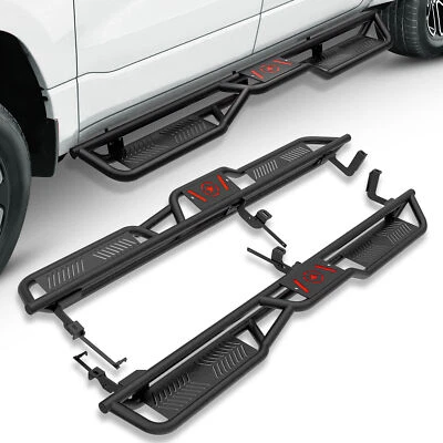 6'' Running Boards For 2001-2006 Silverado&Sierra 2500 3500 HD Extended Cab Foto 1 de 4
