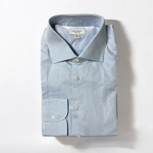 🌻NEW w.tag TACCALITI Light Blue Italian Cotton Men's Dress Shirt Size 16 37/38. - Picture 1 of 4