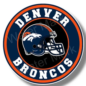 Denver Broncos Helmet Vinyl Sticker Decal 12 Size Car Windows football USA - Picture 1 of 2