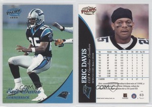 1999 Pacific Gold Missing Serial Number Eric Davis #63