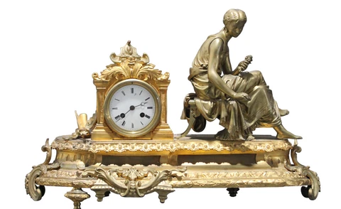 Exceptional Antique French Bronze Clock 1860-1890s Cover