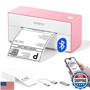MUNBYN Bluetooth Thermal Label Printer, 4x6 Shipping Label Printer for Shippi - Afbeelding 1 van 5