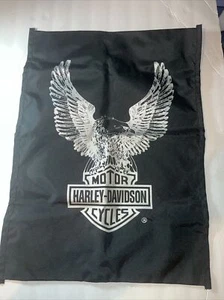 BOLSA NEGRA HARLEY DAVIDSON Motocicleta Eagle LOGO ALMACENAMIENTO MULTIUSOS - Imagen 1 de 5