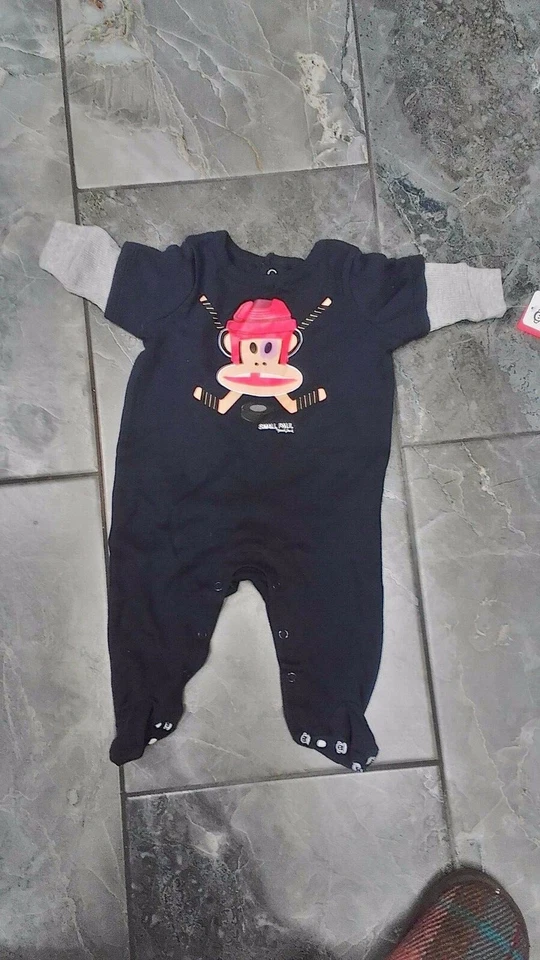 NUEVO CON ETIQUETAS PAUL FRANK PEQUEÑO PAUL NIÑOS UNA PIEZA PIES HOCKEY 3M 6M Foto 1 de 1