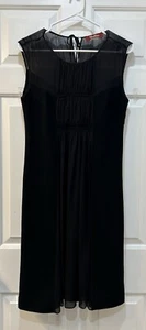 Vestido Max Mara Pequeño Negro Seda Crepé Talla M Sexy Lujo LBD Cóctel - Imagen 1 de 8