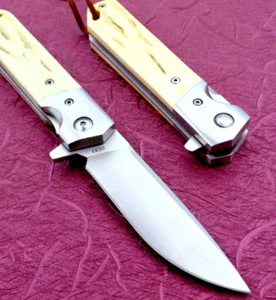 Pocket Knife Folding Blade Knife DC53 Steel Blade Tactical Survival Hunting EDC - Picture 1 of 9