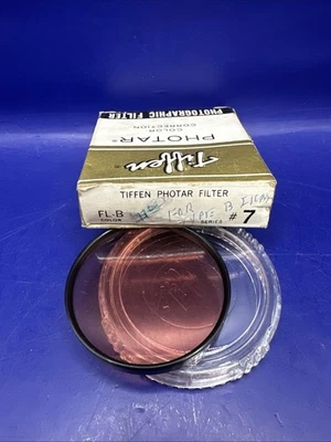 NOS Tiffen Photar Color Correction Orange FL-B Lens Filter  Series 7 VII Drop In - Image 1 of 4