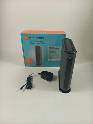 Motorola MG7550 Dual Band AC1900 Cable Modem and Wi-Fi Gigabit Router - Image 1 of 4
