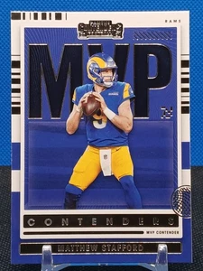 Matthew Stafford Color Match MVP 2021 Panini Contenders #MVP-MST LA Rams   - Picture 1 of 9