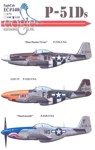 EagleCals Decals 1/32 American NORTH AMERICAN P-51D MUSTANG - Picture 1 of 6