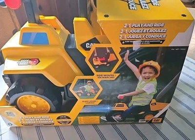 Camión de volteo de acero transformador para jugar y montar juguetes de construcción - montar o empujar Foto 1 de 4