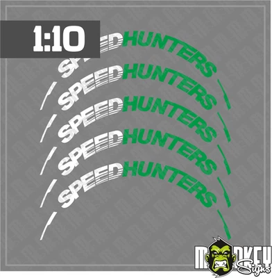 Reifenbeschriftung 1:10 Speedhunters / RC Drifter Kyosho Tamiya Carson usw - B - Bild 1 von 2