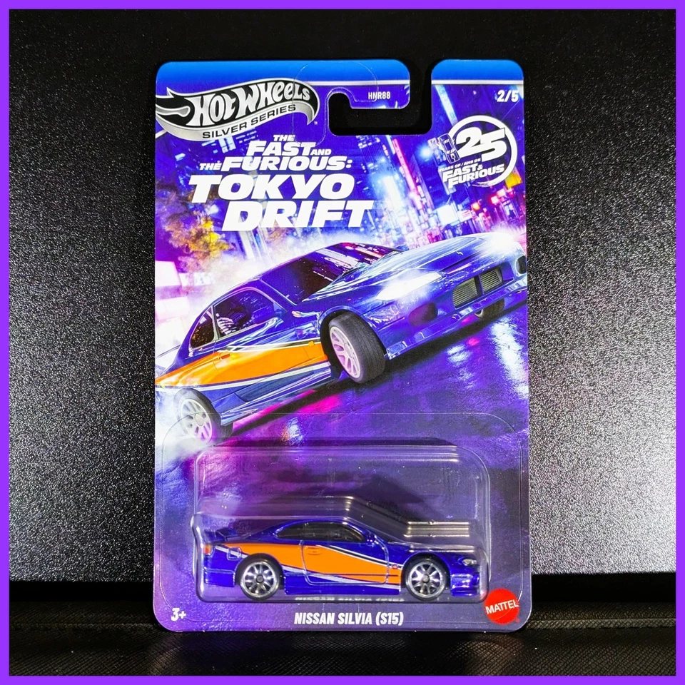 Nissan Silvia S15 - Hot Wheels 2026 - Fast & Furious Tokyo Drift + Protector Foto 1 de 4