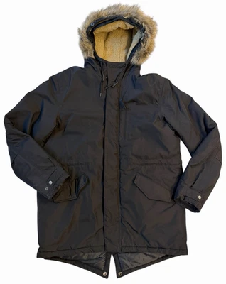 Fur Hood Parka Jacket Coat Jack Black  Sherpa Lined Winter Mens XL Outdoors Ski - Image 1 of 4