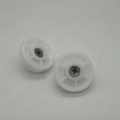 Lote de 2 ruedas de cajón para refrigerador Samsung DA63-07552AX003 OEM Foto 1 de 4