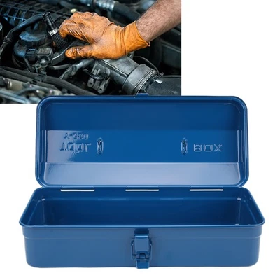 Caja de almacenamiento de herramientas portátil organizadora de almacenamiento de acero de gran capacidad caja de herramientas para automóvil Foto 1 de 4