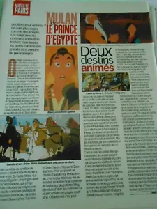 Coupure de Presse Clipping 1998 Mulan Le Prince d'Egypte - Foto 1 di 1