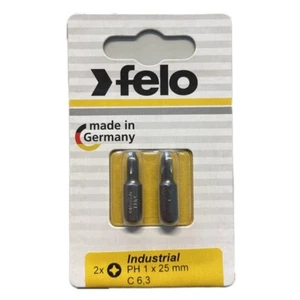Felo - Industrie Bits Philips 25mm - 2-er Packs in Größen PH 1 - PHZ 3 wählbar - Bild 1 von 4